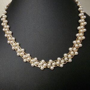 Vintage Napier Gold and Pearl Necklace